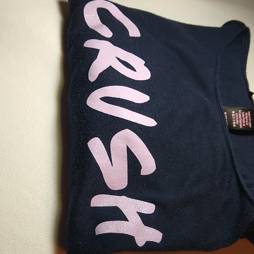 Victoria's Secret M  'CRUSH'  black tee